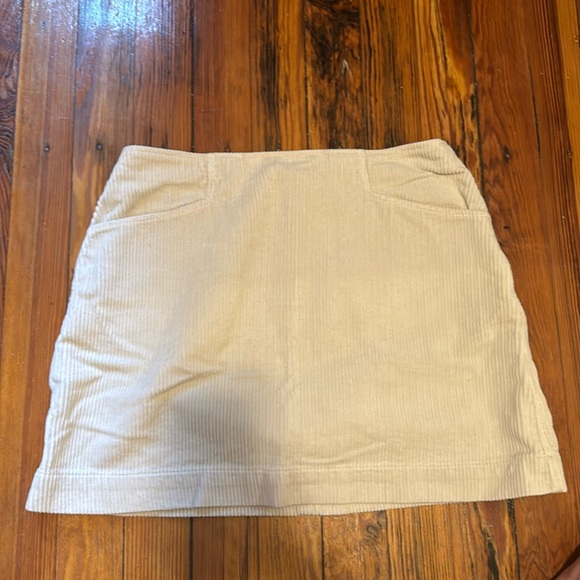 AG Corduroy Cream Mini Skirt - Picture 1 of 3